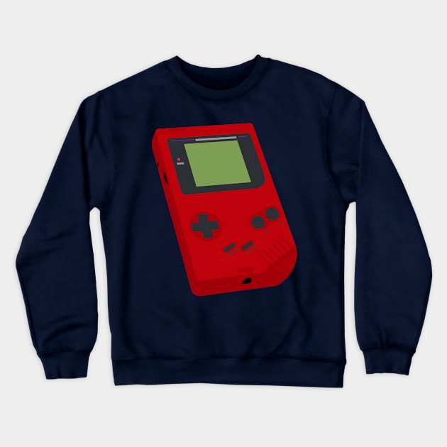 Retro Handheld Red Crewneck Sweatshirt by turpinator